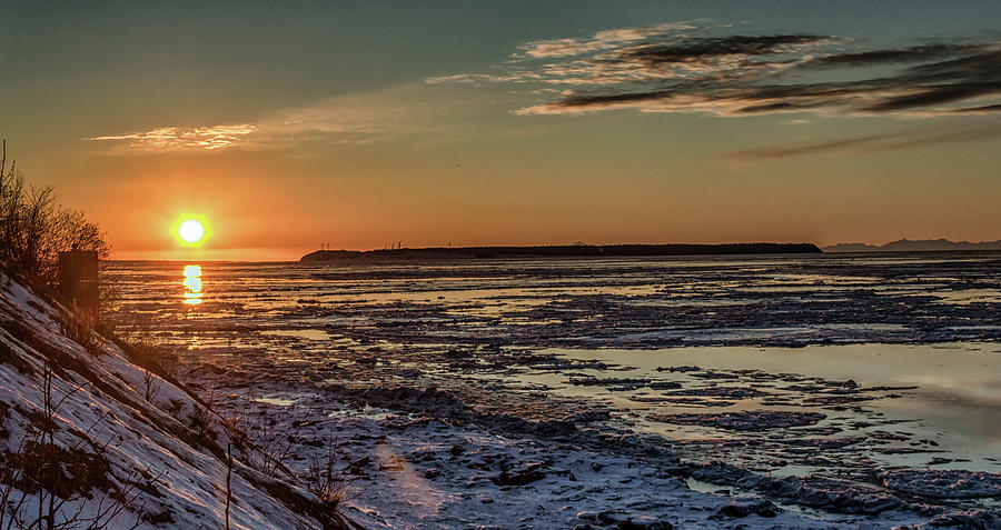 Cook Inlet Sunset Alaska by Michael Rogers Cook Inlet Sunset Alaska by Michael Rogers