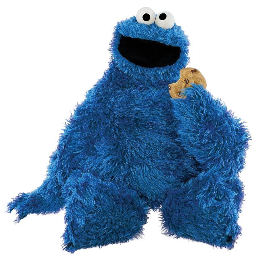 sesame street cookie monster eating cookies