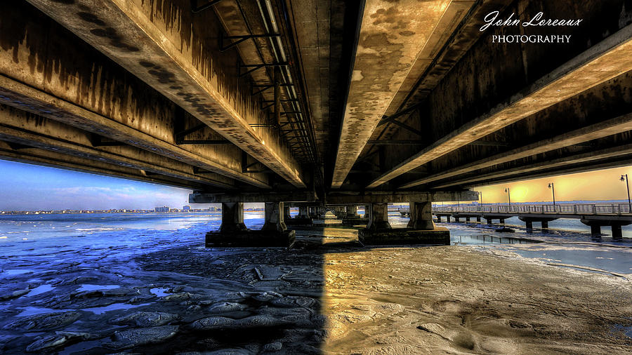 Bridge Photograph - Cool and warm by John Loreaux
