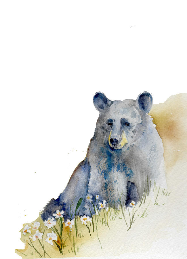 Cool Blue Bear Painting