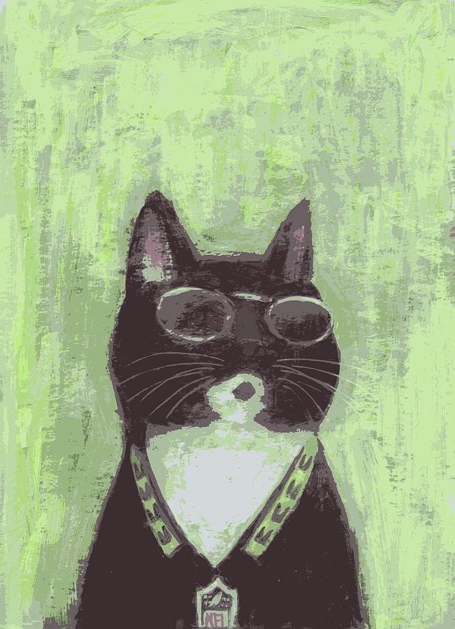 Cool Cat #2 Painting by Kazumi Whitemoon