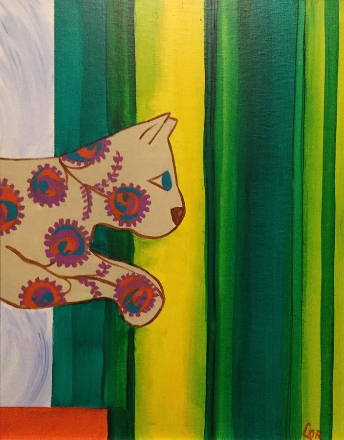 Cool Cat II Painting by Lorraine Centrella