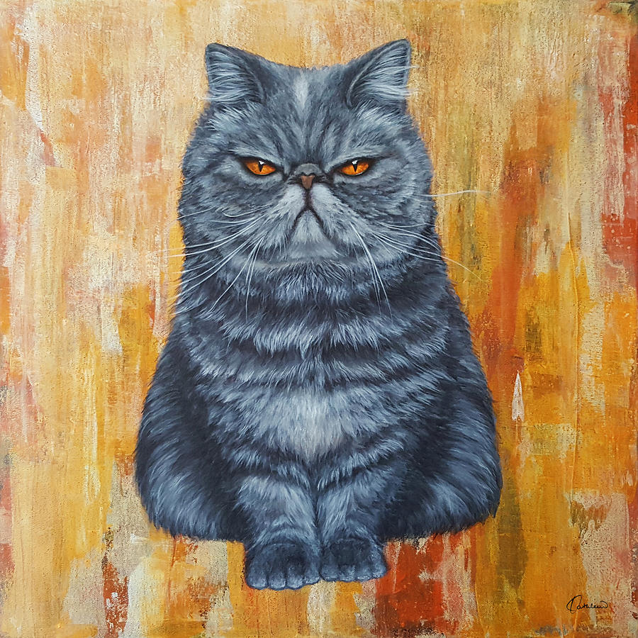 Cat Painting - Cool Cat by Kathleen Wong