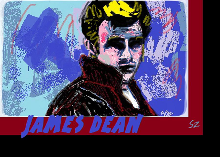 James Dean Mixed Media - Cool Deano by Samuel Zylstra
