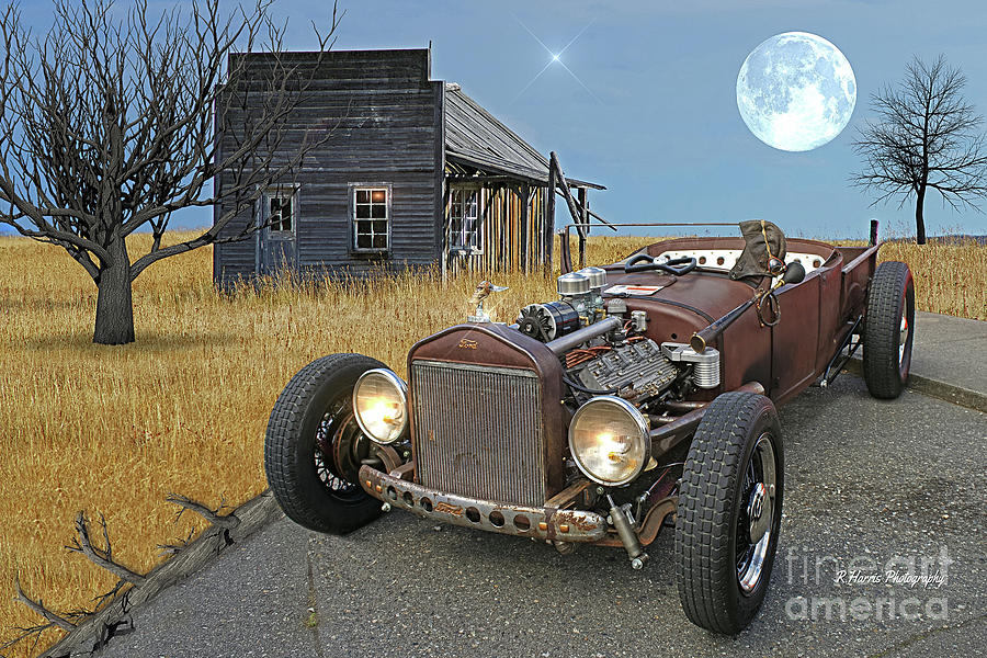Cool Old Rat Rod Convertible Photograph by Randy Harris