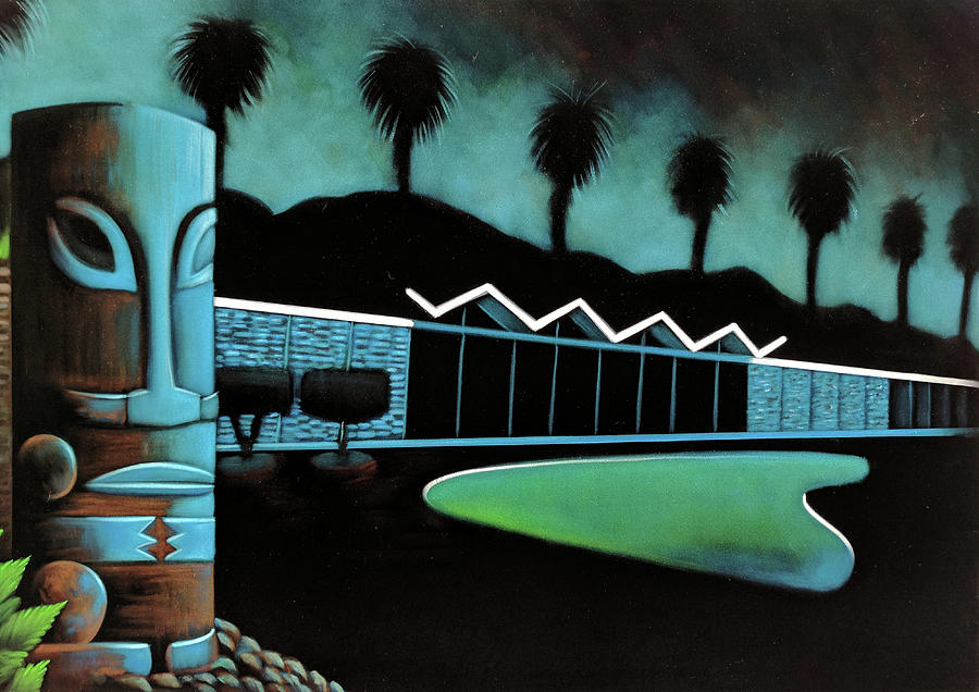 Reproduction Painting - Cool Pad Baby googie architecture by Arturo Ramirez