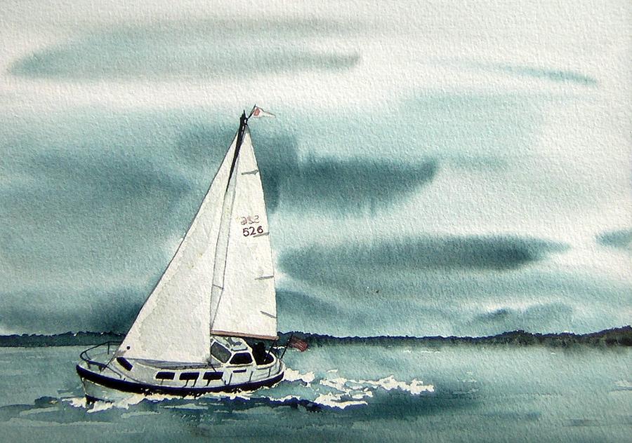 Cool Sail Painting by Gale Cochran-Smith