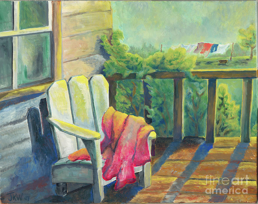 Cool Spring Morning Painting by Judith Whittaker