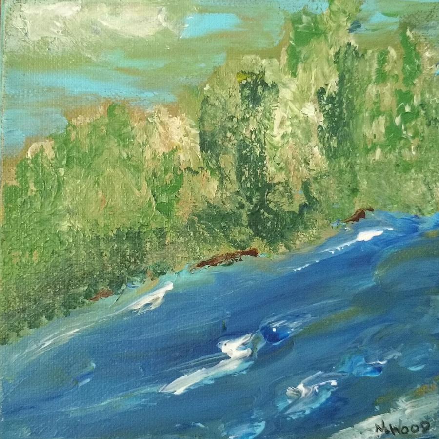 Cool Water Painting by Nancy Sisco