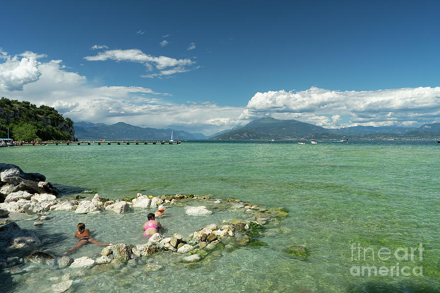 Cooling Down in Lake Garda Photograph by Ann Garrett
