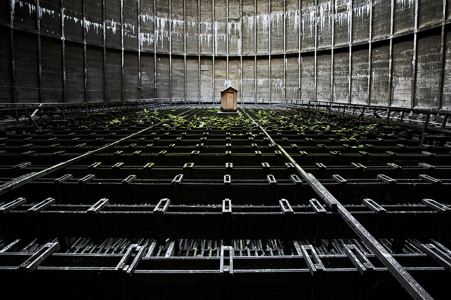 Cooling tower water distribution Photograph by Dirk Ercken