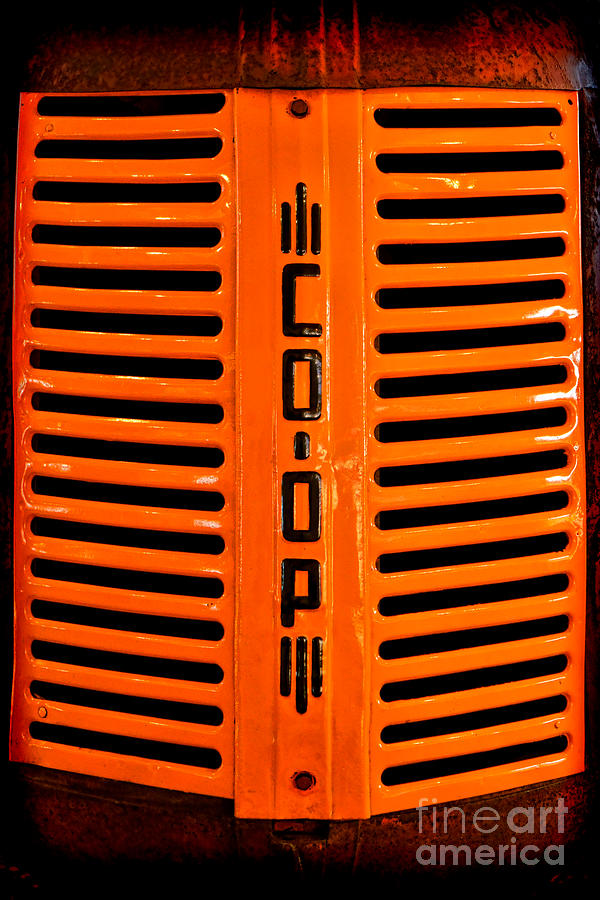 Coop Tractor Grille  Photograph by Olivier Le Queinec