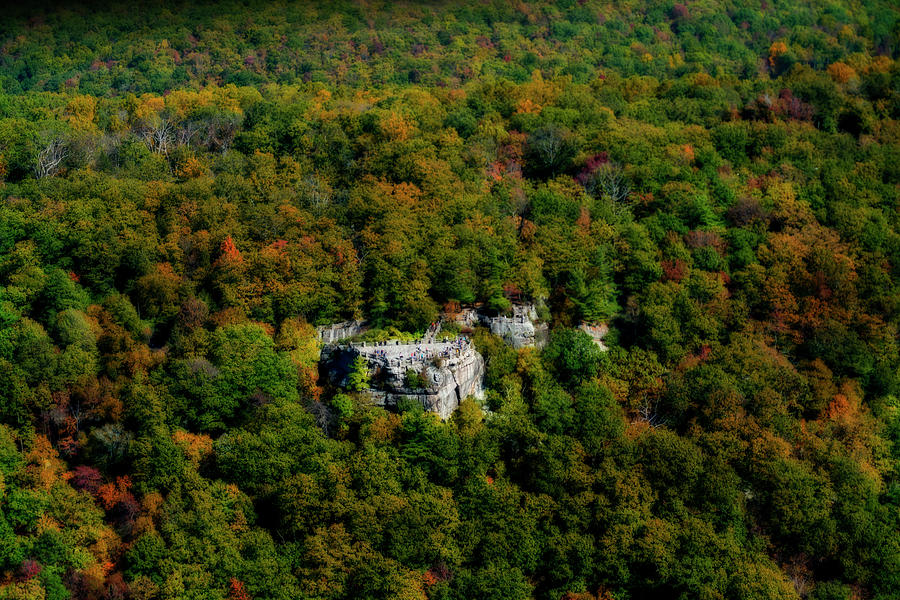 Coopers Rock aerial photos in the fall Photograph by Dan Friend