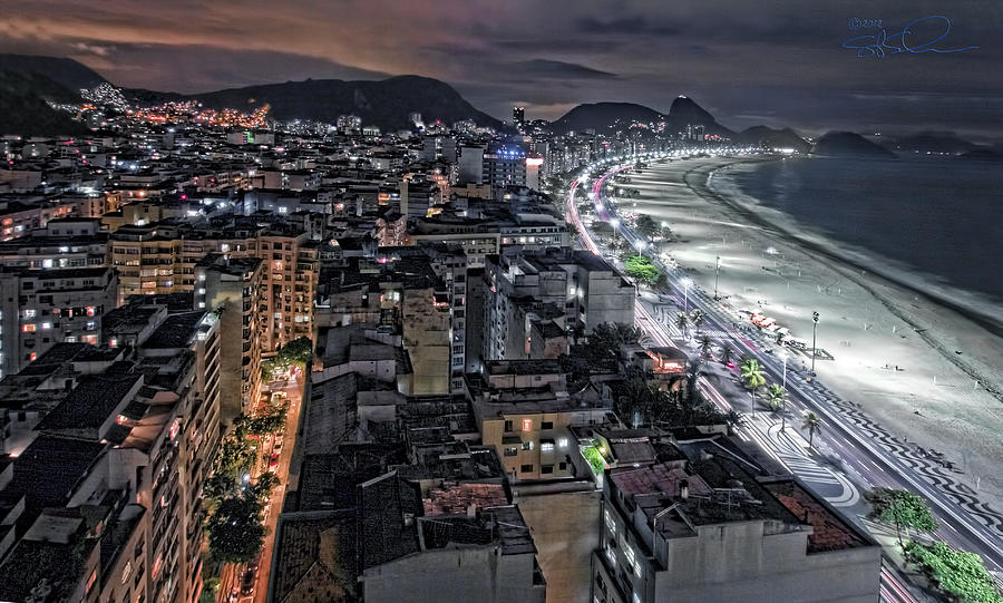 Copacabana Lights Photograph by S Paul Sahm