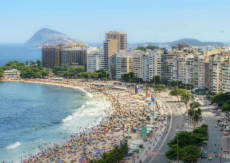 Copacabana Rio de Janeiro, Brazil aerial Photograph by Alexandre ...