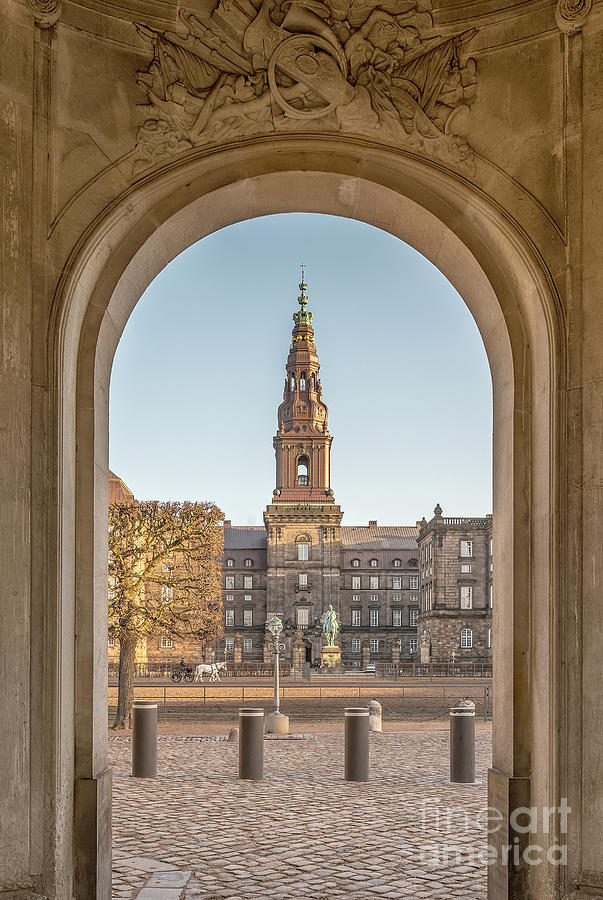 Copenhagen Christianborg Palace Archway Photograph by Antony McAulay