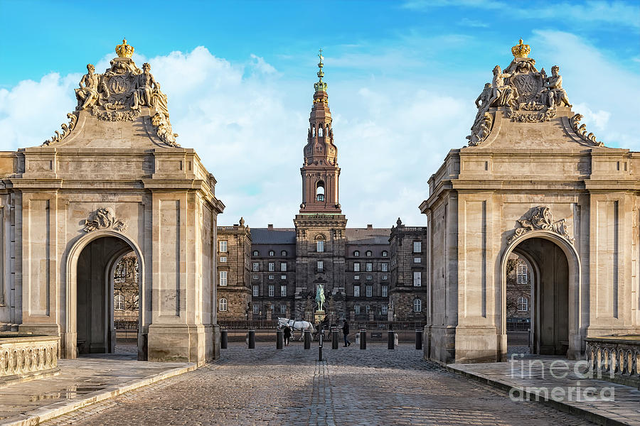 Copenhagen Christianborg Palace Entrance Photograph by Antony McAulay