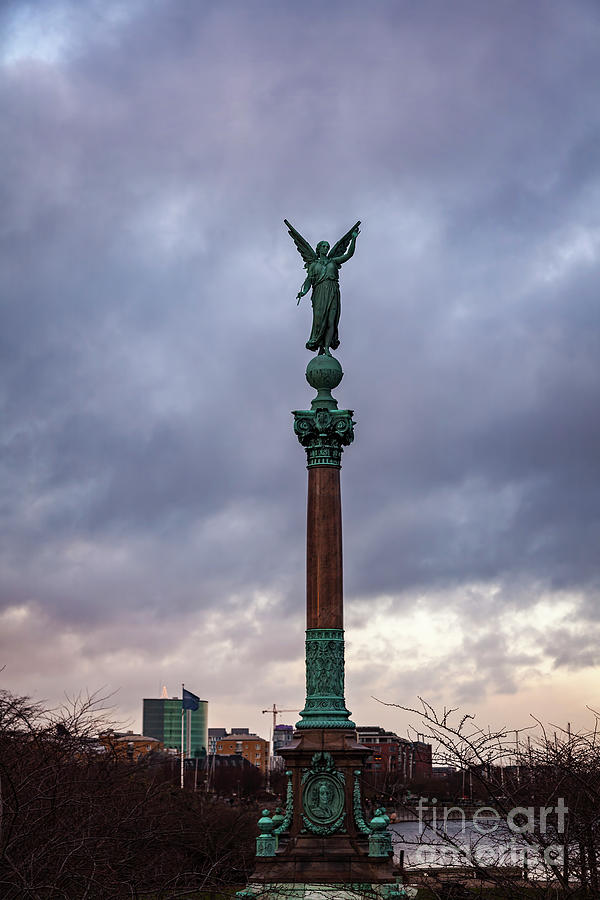 Copenhagen city column Photograph by Sophie McAulay