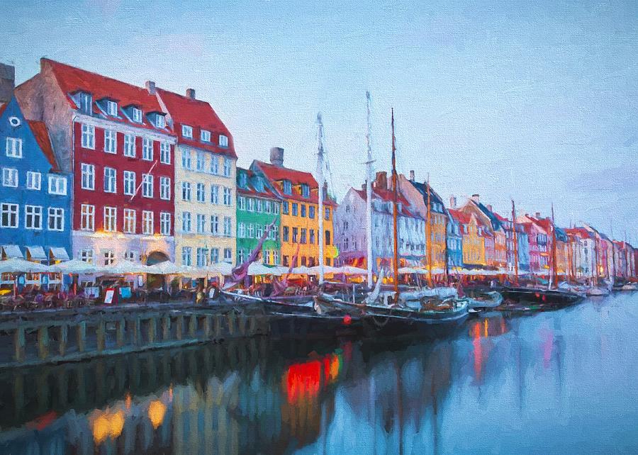 Copenhagen Harbour Digital Art by Charmaine Zoe