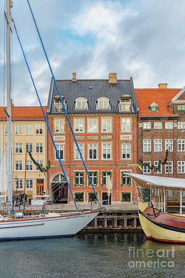 Copenhagen Nyhavn Waterfront Facade Photograph by Antony McAulay