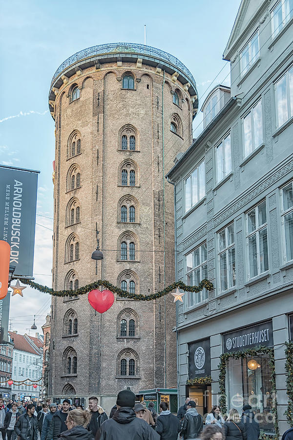 Copenhagen Round Tower Street View Photograph by Antony McAulay