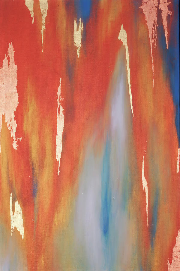 Copper Abstract 1 Painting by Michelle Joseph-Long