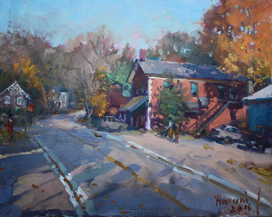Georgetown University Painting - Copper Kettle Pub in Glen Williams ON by Ylli Haruni