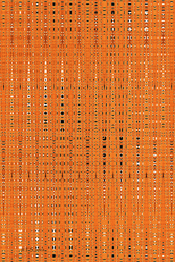 Copper Panel With Black And White Squares Abstract Digital Art by Tom Janca