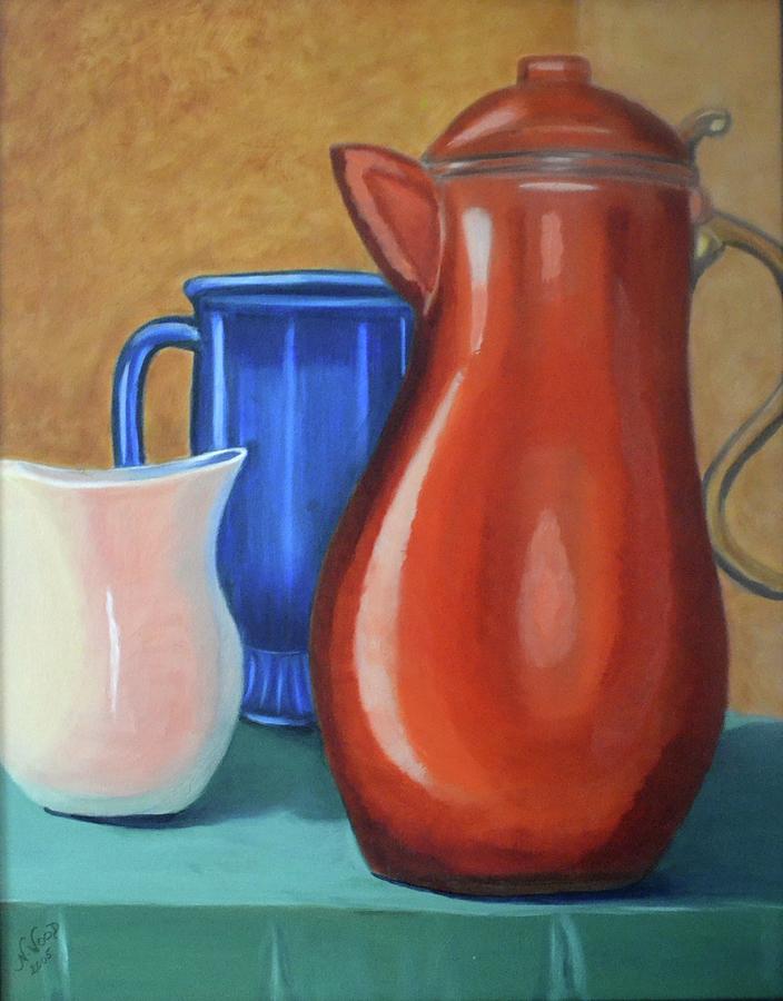 Copper Pot Painting by Nancy Sisco