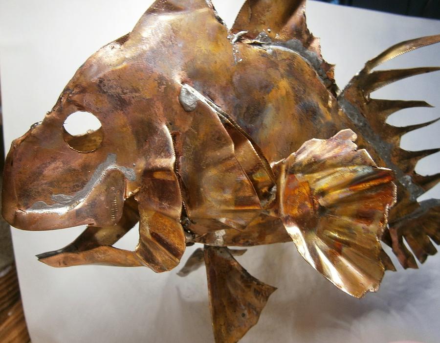 Copper Rock Fish Sculpture by Mike Moss - Fine Art America