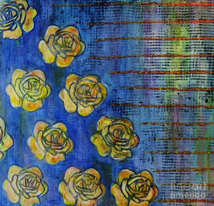 Copper Roses Painting by Desiree Paquette