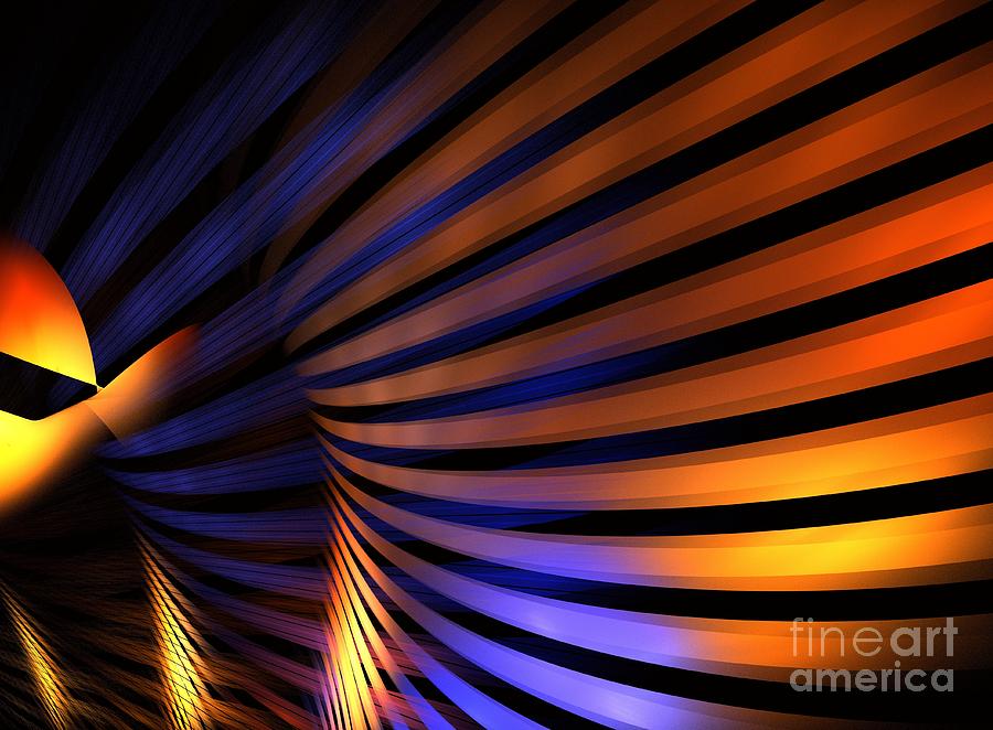 Abstract Digital Art - Copper Shine by Kim Sy Ok