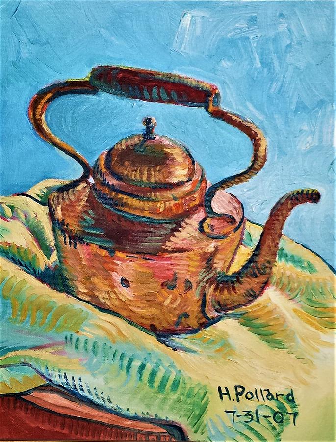 Copper Teapot Painting by Herschel Pollard
