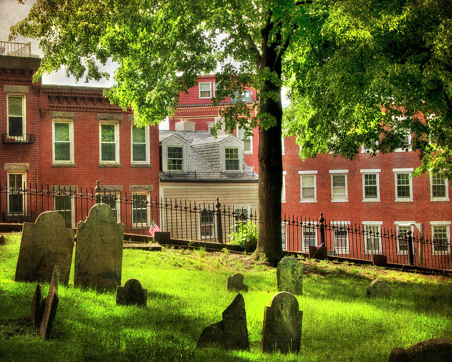 Copps Hill Burial Ground - North End - Boston Photograph by Joann Vitali