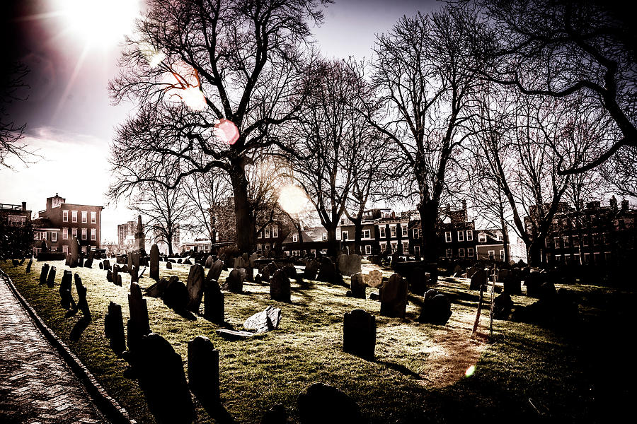 Boston Photograph - Copps Hill Burying Ground by Matthew Nelson