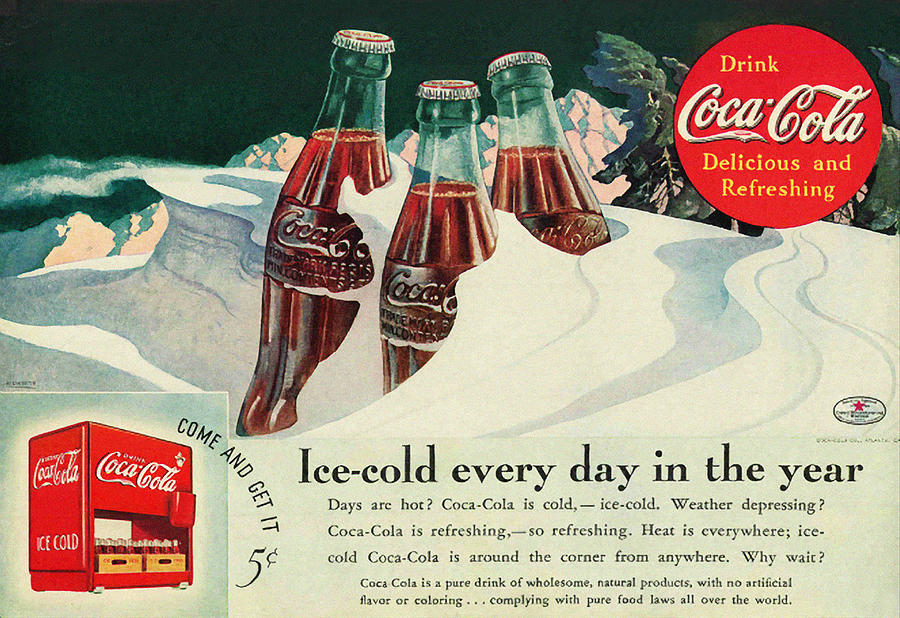 Copy of a 1925 Coca Cola ad Digital Art by Walter Colvin