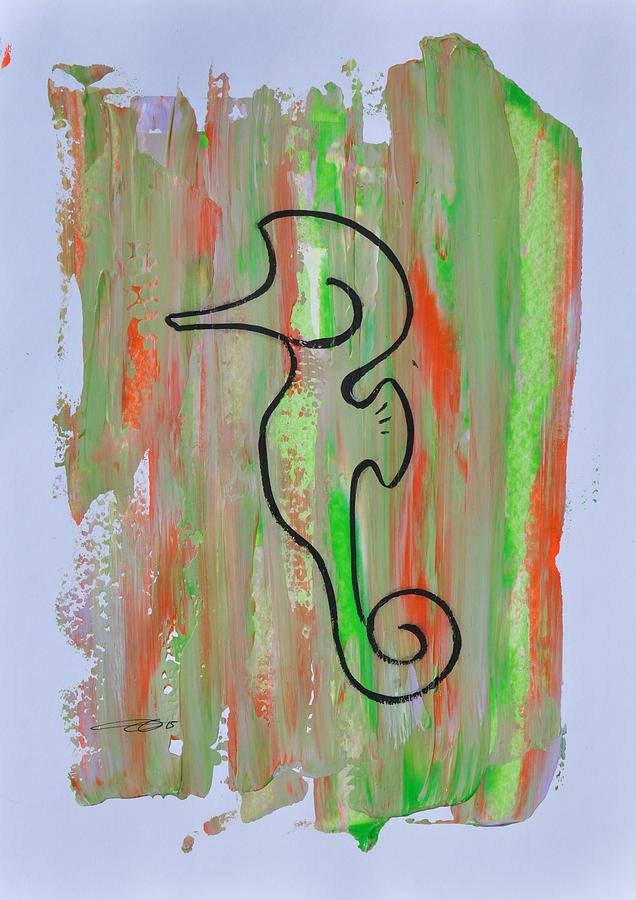 Copycat seahorse 01/30 Painting by Eduard Meinema