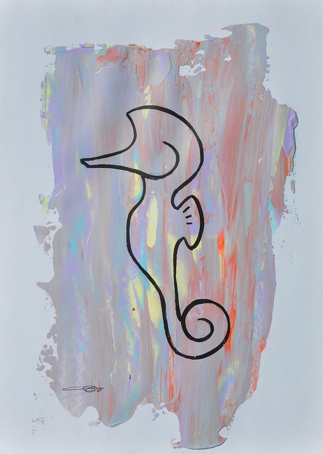 Copycat seahorse 02/30 Painting by Eduard Meinema