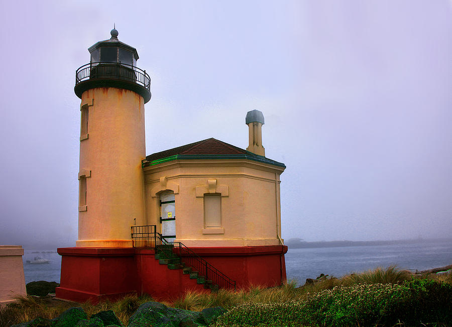 Beach Photograph - Coquille River Lighthouse 1 by Mike Flynn
