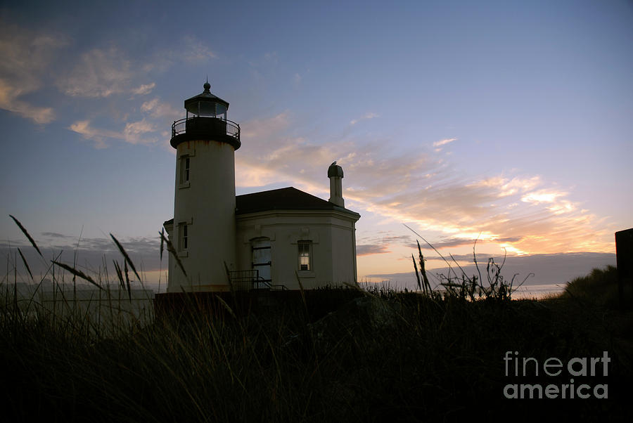 Coquille River Lighthouse at Sunset Photograph by Denise Bruchman