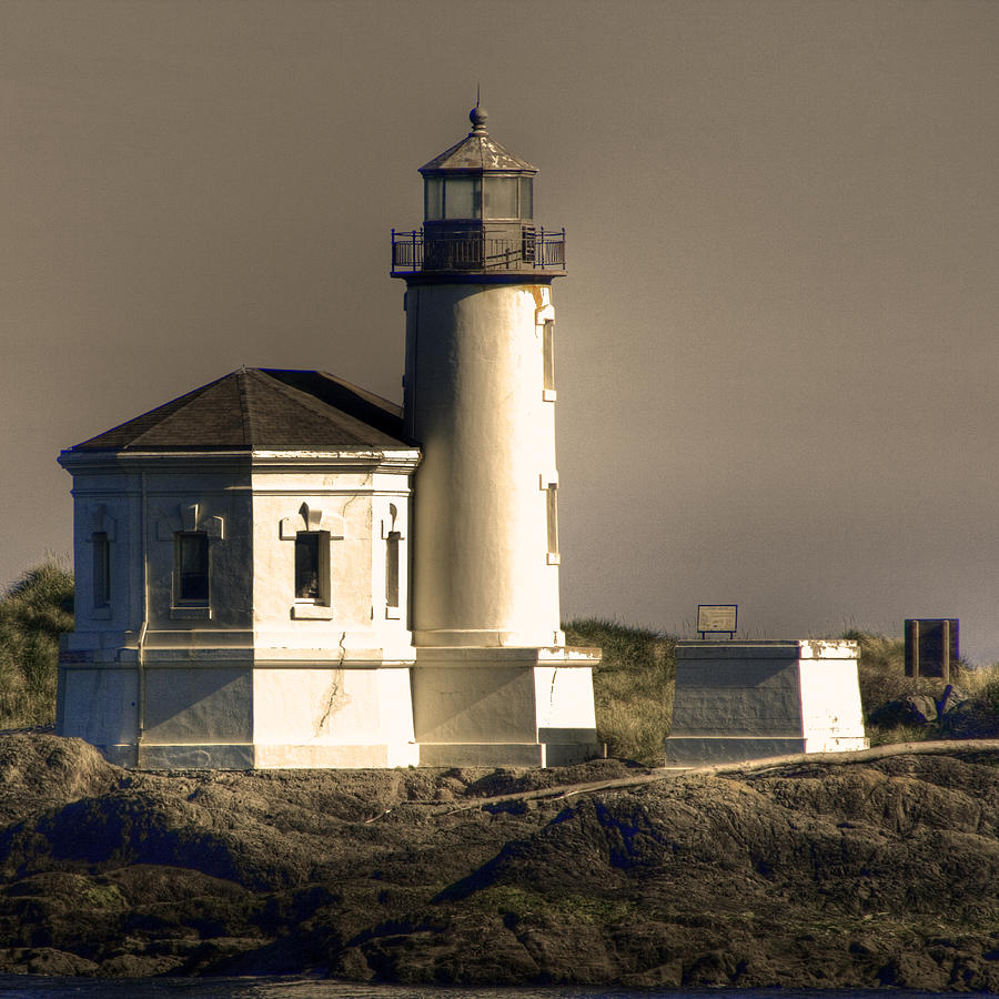 Landscape Photograph - Coquille River Lighthouse by Lee Santa