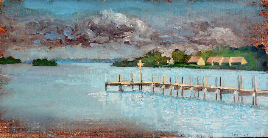 Coquina Bay Docking Painting by Catherine Twomey