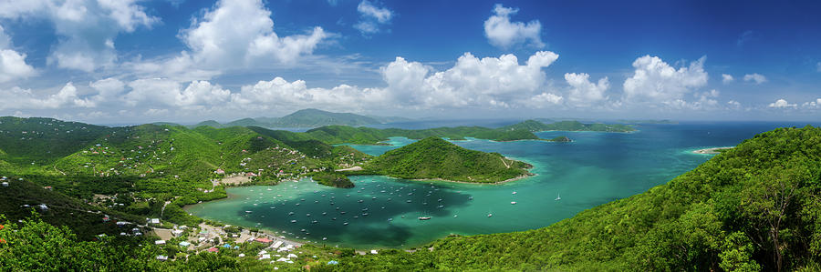 Coral Bay with View of British Virgin Islands Photograph by Kelly VanDellen