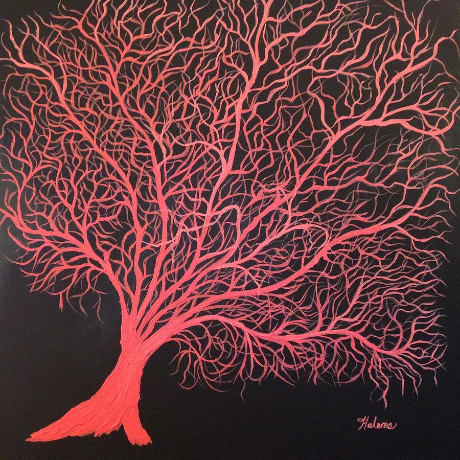 Nature Painting - Coral Sea Fan by Helene Thomason