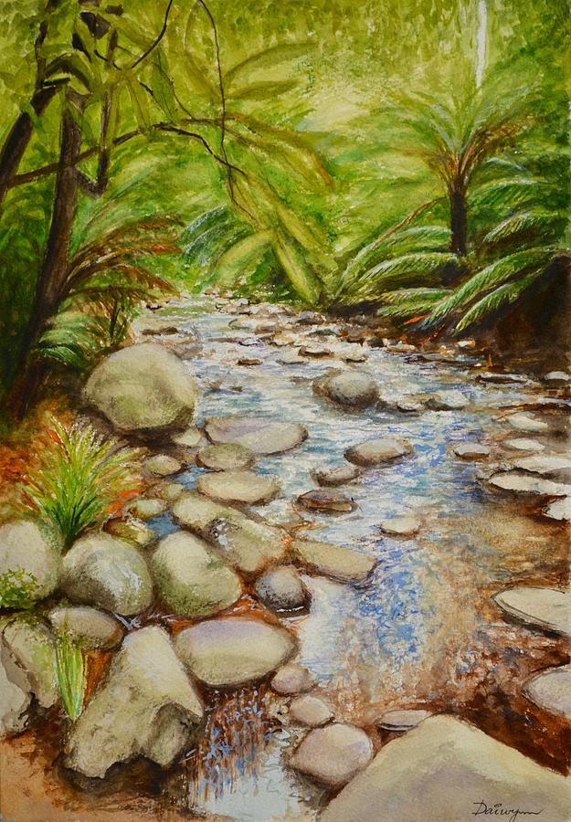 Coranderrk Creek Yarra Ranges Painting by Dai Wynn