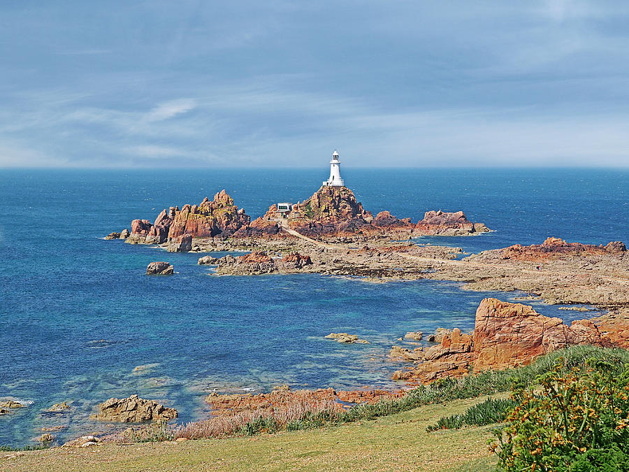 Inspirational Photograph - Corbiere Lighthouse Jersey by Gill Billington
