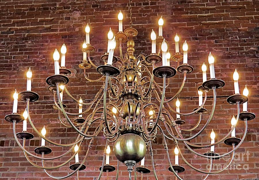 Cordage Company Mill No 1 Chandelier Photograph by Janice Drew