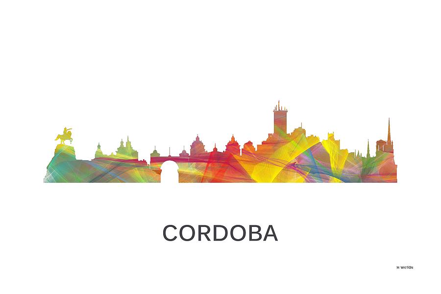 Cordoba Argentina Skyline Digital Art by Marlene Watson