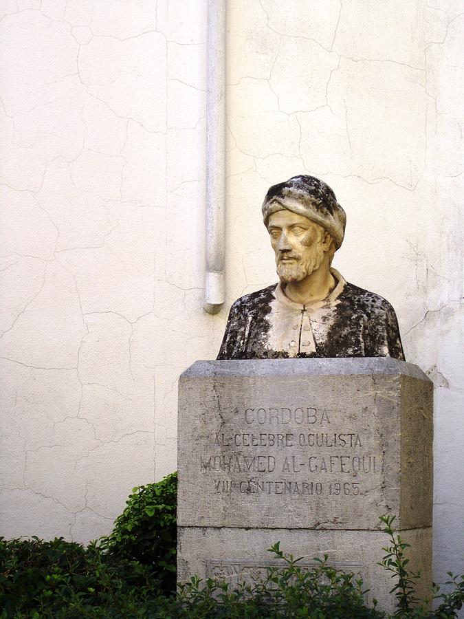 Cordoba Bust of Mohamed Al Gafequi Spain Photograph by John Shiron