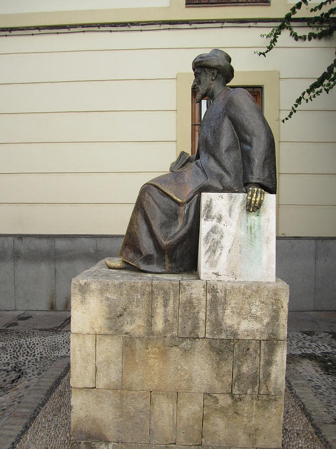 Cordoba Maimonides Statue or Moses ben Maimon aka Rambam Jewish Quarter III Spain Photograph by John Shiron